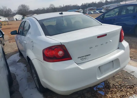 2012 Dodge Avenger Sxt z USA, uszkodzony, nr VIN 1C3CDZCB1CN137009